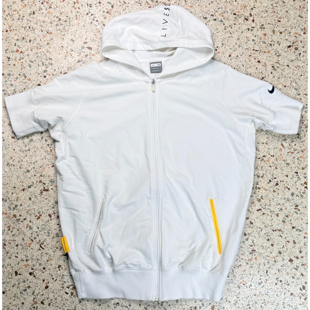 Nike Live Strong Vintage Women's Full Zip Half Sleeve Jacket Size Medium (8-10)